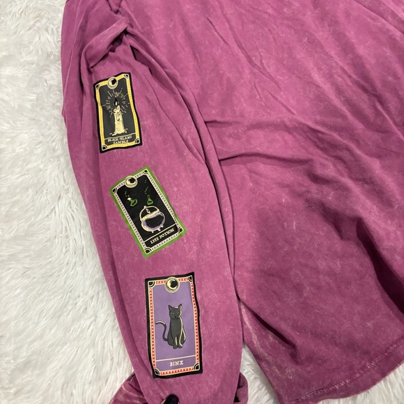 Disney Hocus Pocus Tarot Card Long Sleeve T-Shirt - BoxLunch Exclusive Size XL - Picture 10 of 12